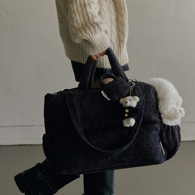 【一部即納】Mou Petbag Boucle edition|犬用キャリーバッグ