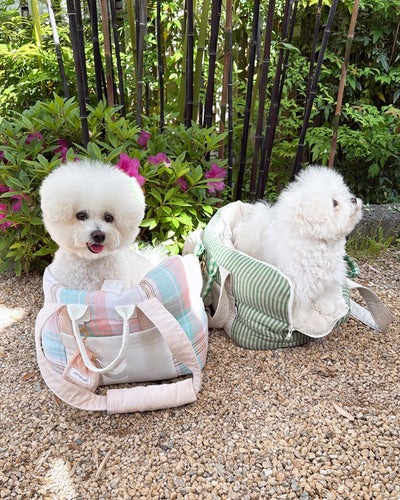 【受注生産】12th linen rorobag|犬用キャリーバッグ