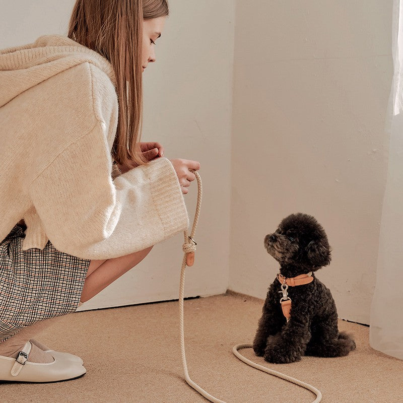 【予約】Rope collar(ベージュ)
