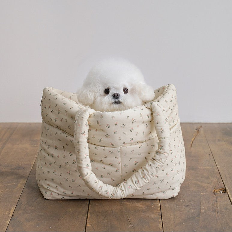 【即納】wide bag - baby ivory｜犬用キャリーバッグ