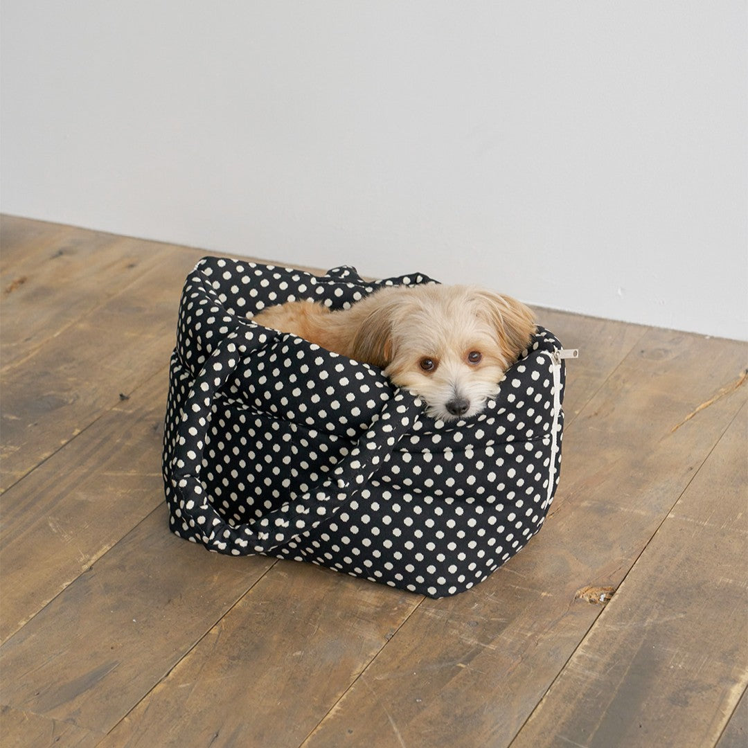 【予約】wide bag - dot black