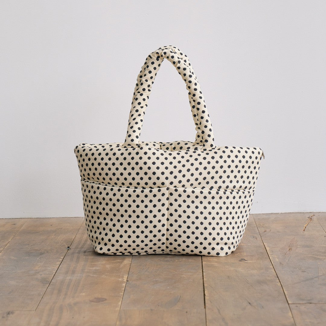【一部即納】wide bag - dot ivory｜犬用キャリーバッグ