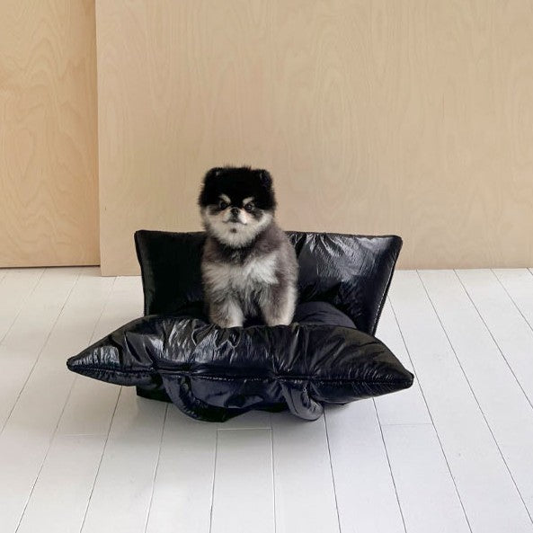 【予約】wide bag - glossy black
