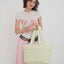 【予約】wide bag - plaid green