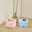 【予約】wide bag - stripe pink