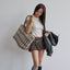 【予約】wide bag - tartan blue