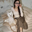 【予約】wide bag - tartan brown