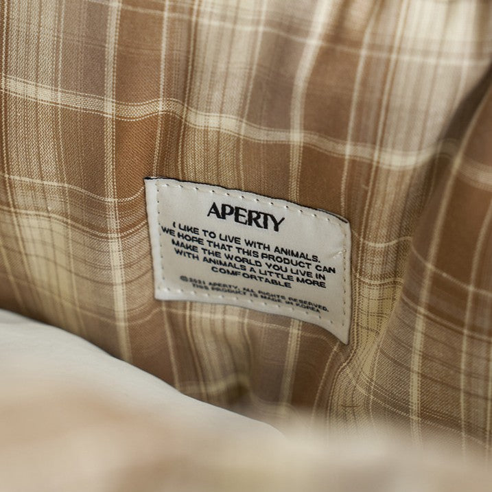 【予約】wide bag - tartan brown
