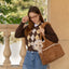 【予約】wide bag - teddy suede