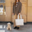 【予約】wide bag - teddy white