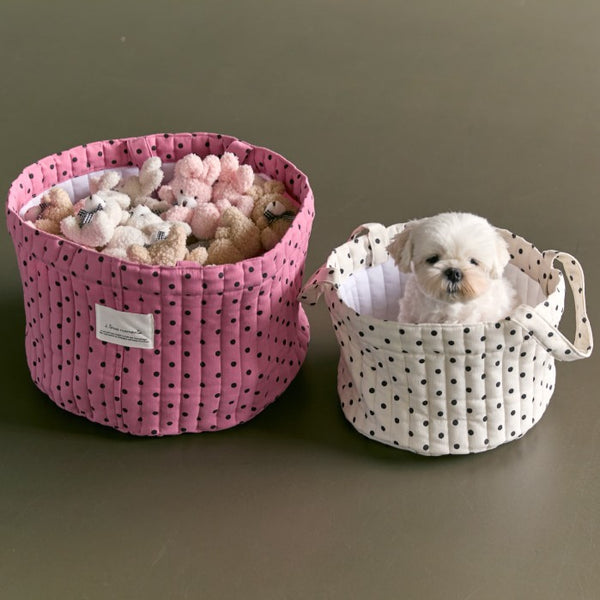 【9月下旬入荷・発送】Dot Dot living - toy basket