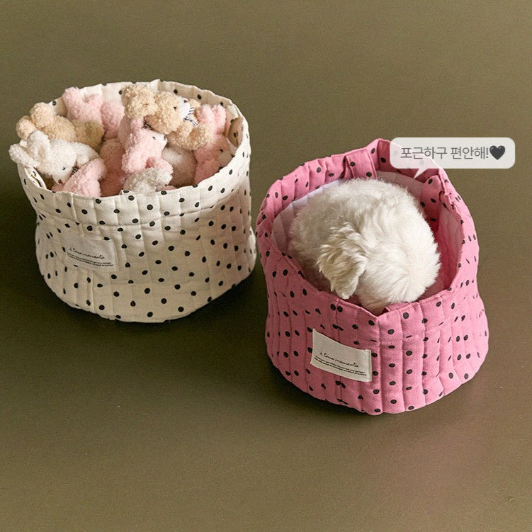 【9月下旬入荷・発送】Dot Dot living - toy basket