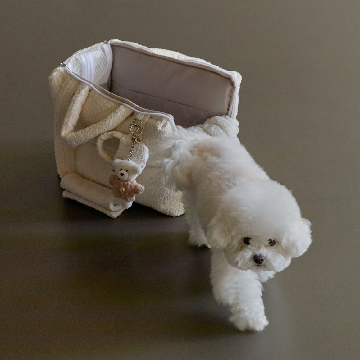 【一部即納】Mou Petbag Boucle edition｜犬用キャリーバッグ