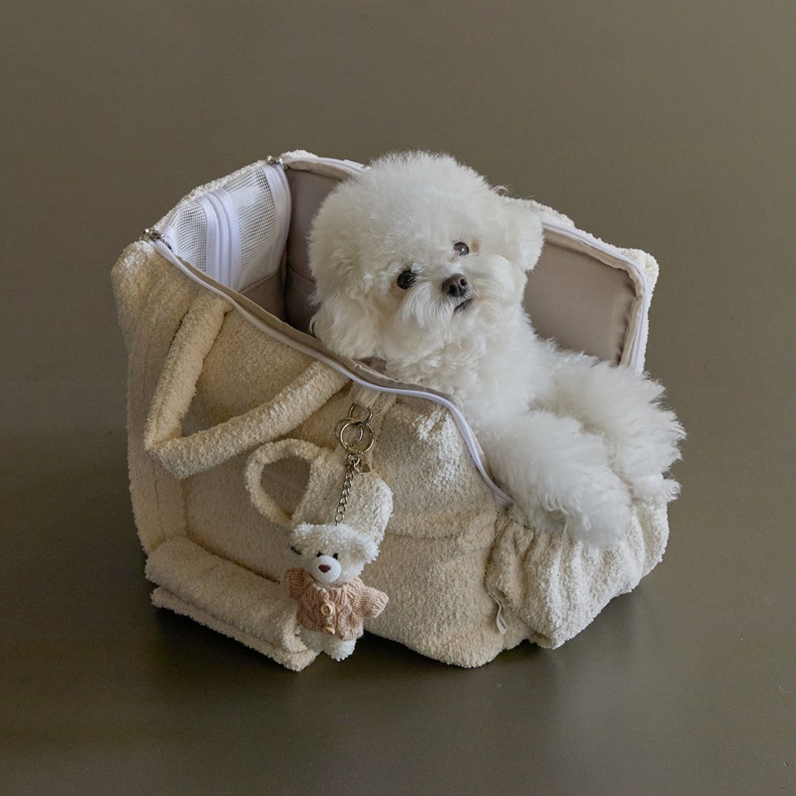 【一部即納】Mou Petbag Boucle edition｜犬用キャリーバッグ