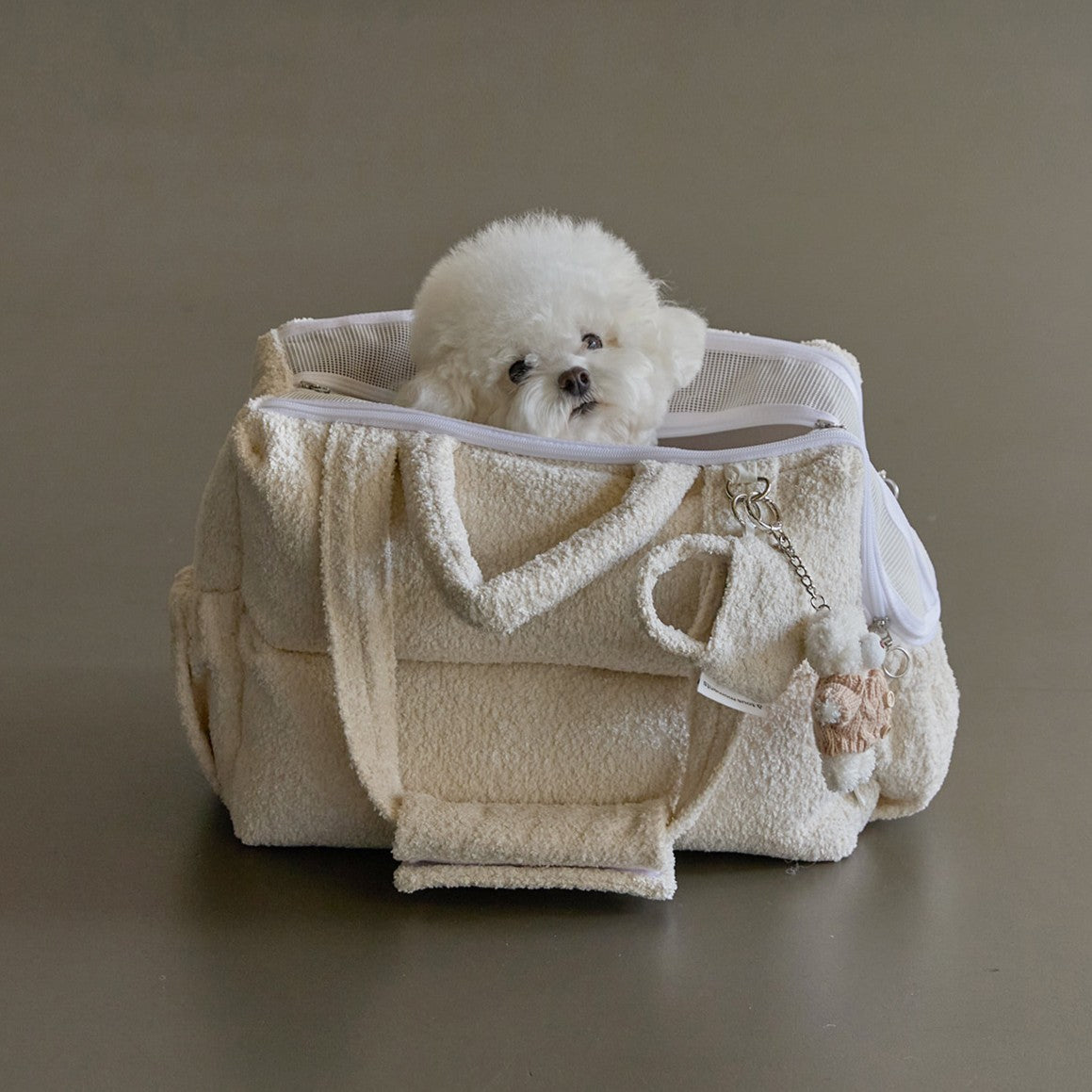 【一部即納】Mou Petbag Boucle edition｜犬用キャリーバッグ