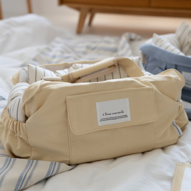 【一部即納】Partir bag - Lemon Butter（オールシーズン用クッション＋ショルダーパット付属）｜犬用キャリーバッグ・スリングバッグ