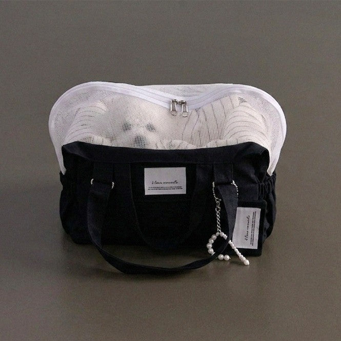 【予約】Partir Pet bag - Black（オールシーズン用クッション＋ショルダーパット付属）