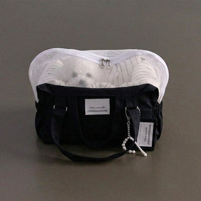 【9月下旬入荷・発送】Partir Pet bag - Black（オールシーズン用クッション＋ショルダーパット付属）