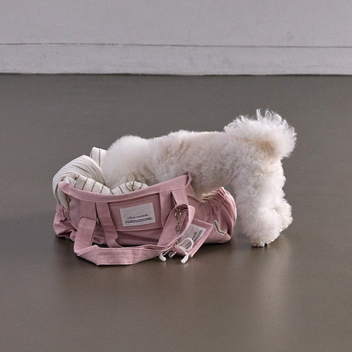 【予約】Partir Pet bag - Powder Pink（オールシーズン用クッション＋ショルダーパット付属）