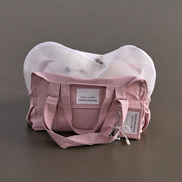 【予約】Partir Pet bag - Powder Pink（オールシーズン用クッション＋ショルダーパット付属）