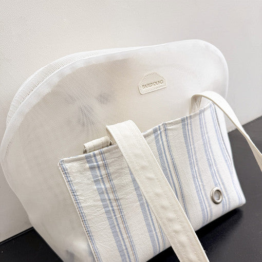 【予約】[Mesh] 夏用Pogny Atto Bagメッシュキャリーバッグ（クッション＋クロスストラップ付属）