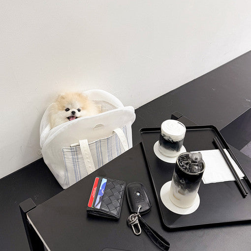 【予約】[Mesh] 夏用Pogny Atto Bagメッシュキャリーバッグ（クッション＋クロスストラップ付属）