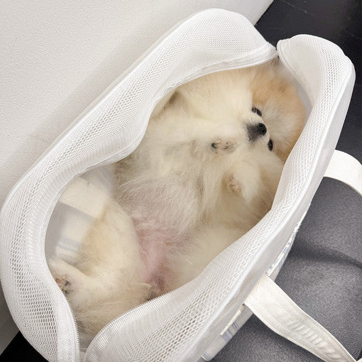 【予約】[Mesh] 夏用Pogny Atto Bagメッシュキャリーバッグ（クッション＋クロスストラップ付属）