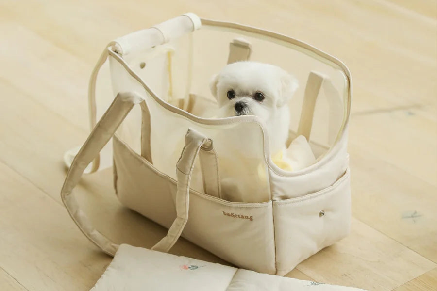 【予約】mesh two in one shoulderbag｜犬用キャリーバッグ