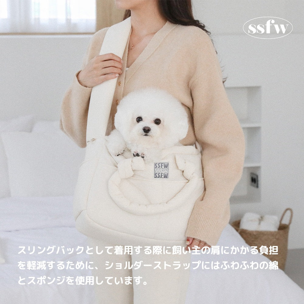 【予約】メロウバッグ（バッグ本体＋クッション＋底板セット）｜犬用キャリーバッグ・スリングバッグ