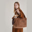 【予約】Teddy Shearing Boucle Bag（キャメル）｜犬用キャリーバッグ