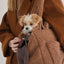 【予約】Teddy Shearing Boucle Bag（キャメル）｜犬用キャリーバッグ