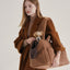 【予約】Teddy Shearing Boucle Bag（キャメル）｜犬用キャリーバッグ