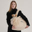 【予約】Teddy Shearing Boucle Bag（クリーム）｜犬用キャリーバッグ