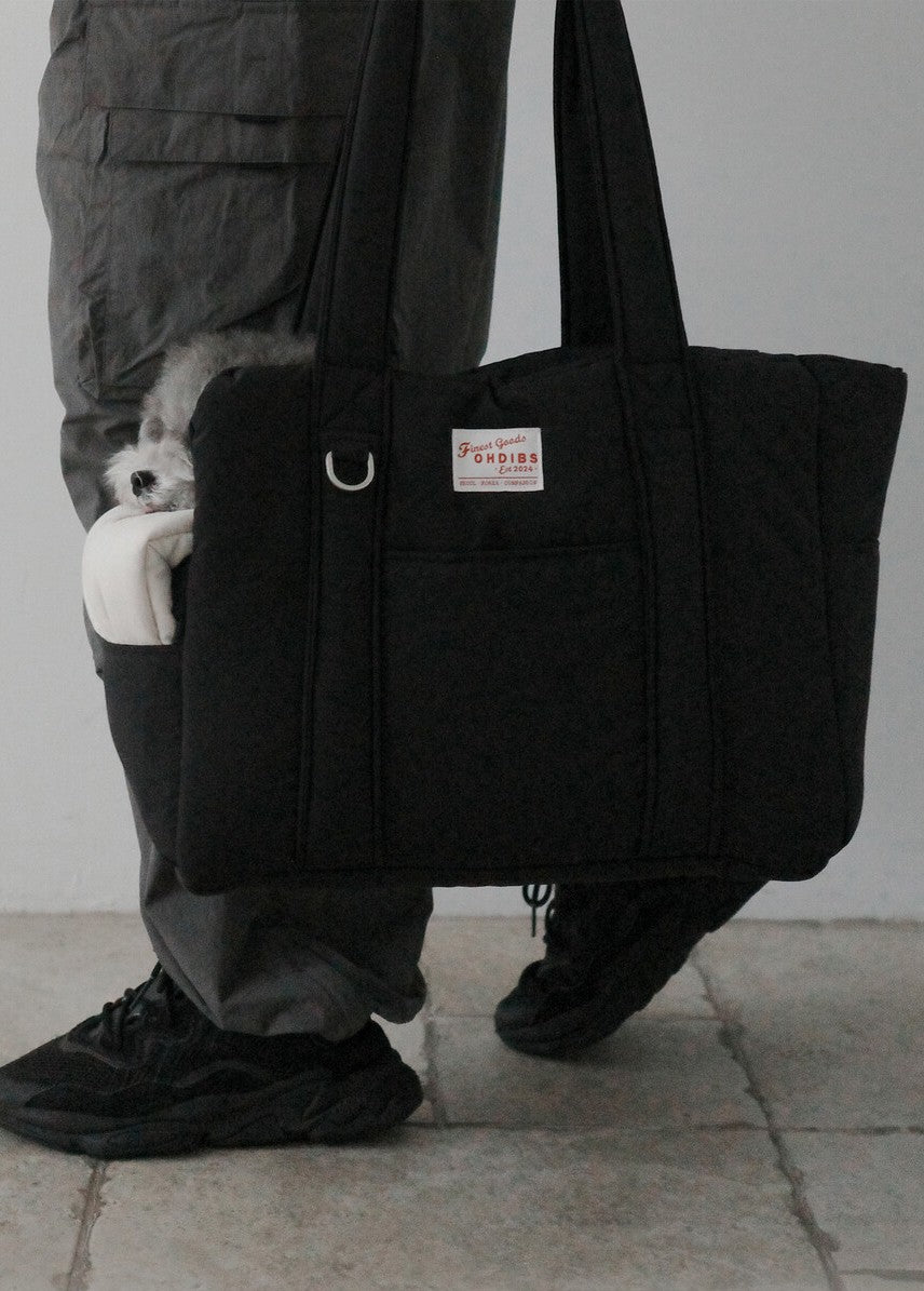 【予約】 DAY CARRY BAG (black)｜犬用キャリーバッグ