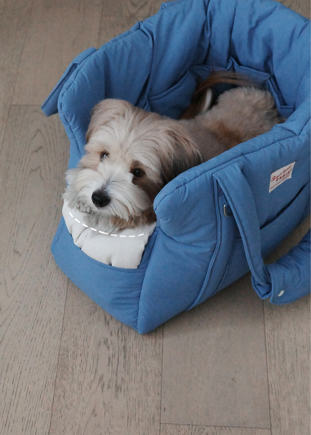 【予約】 DAY CARRY BAG (pale blue)｜犬用キャリーバッグ