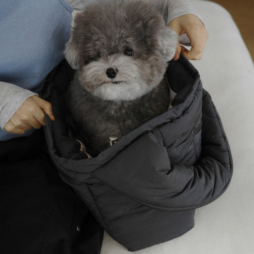 【予約】Dibsling Bag _ charcoal｜犬用キャリーバッグ・スリングバッグ