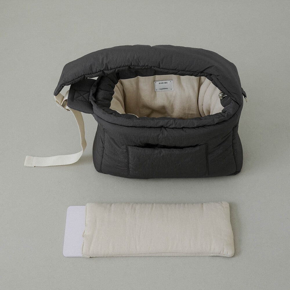 【予約】Dibsling Bag _ charcoal｜犬用キャリーバッグ・スリングバッグ