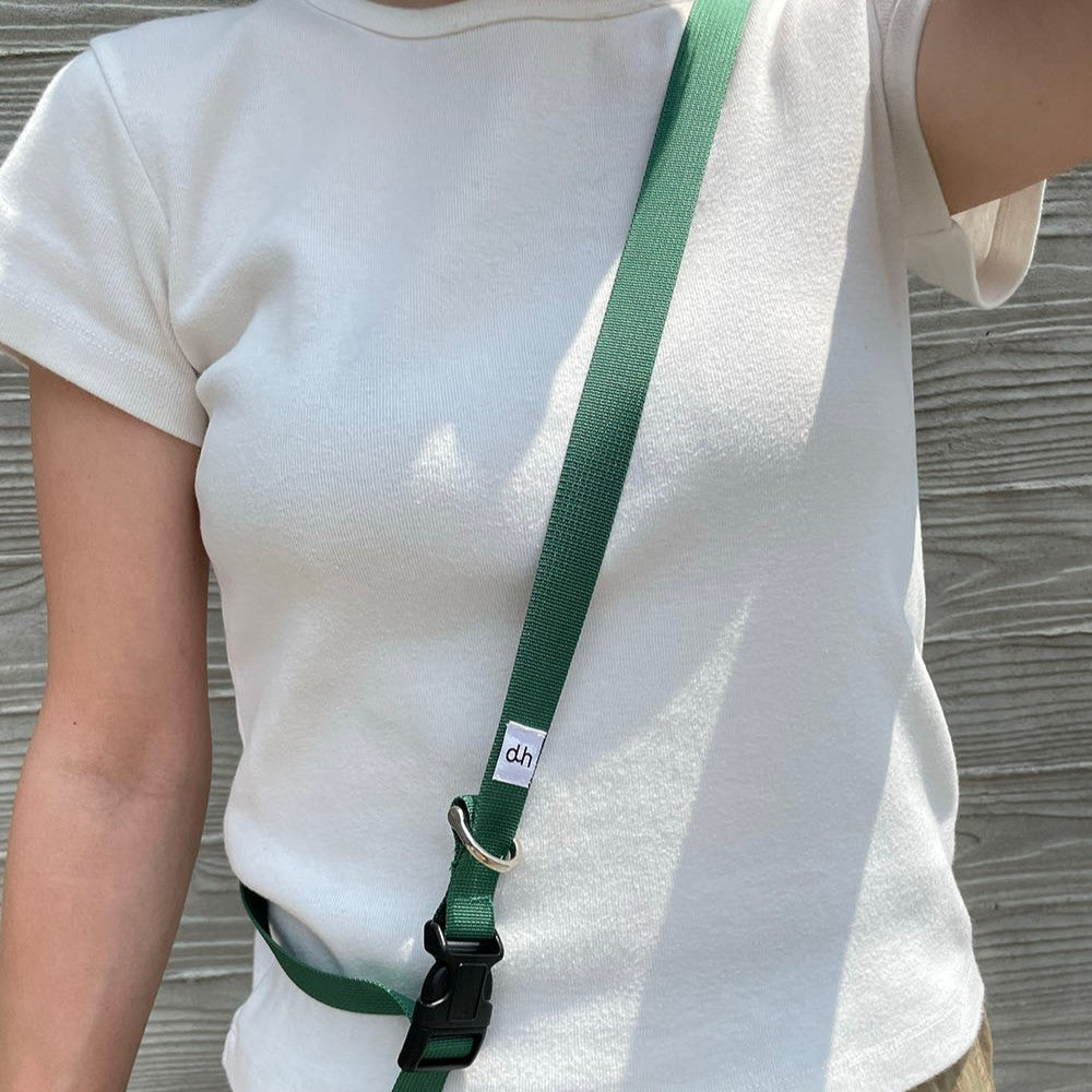 【一部即納】Basic color collar & handsfree leash