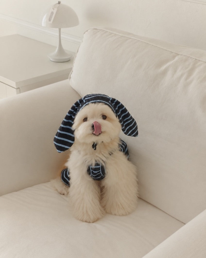 【予約】STRIPE BUNNY HAT ALL IN ONE