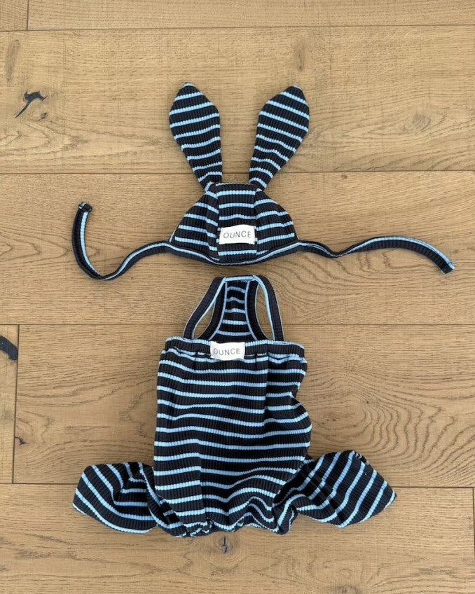 【予約】STRIPE BUNNY HAT ALL IN ONE