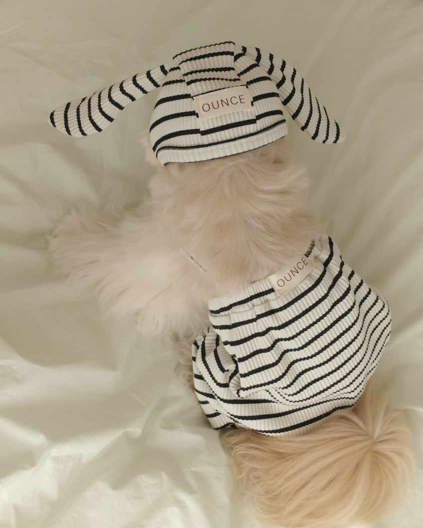 【予約】STRIPE BUNNY HAT ALL IN ONE
