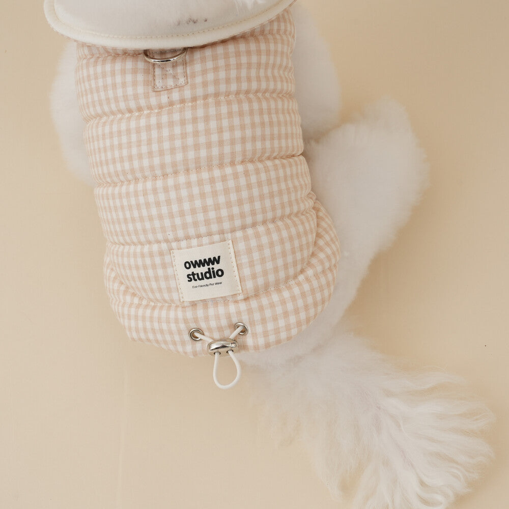 【予約】Organic Milk Padded Vest（ネーム刺繍可）