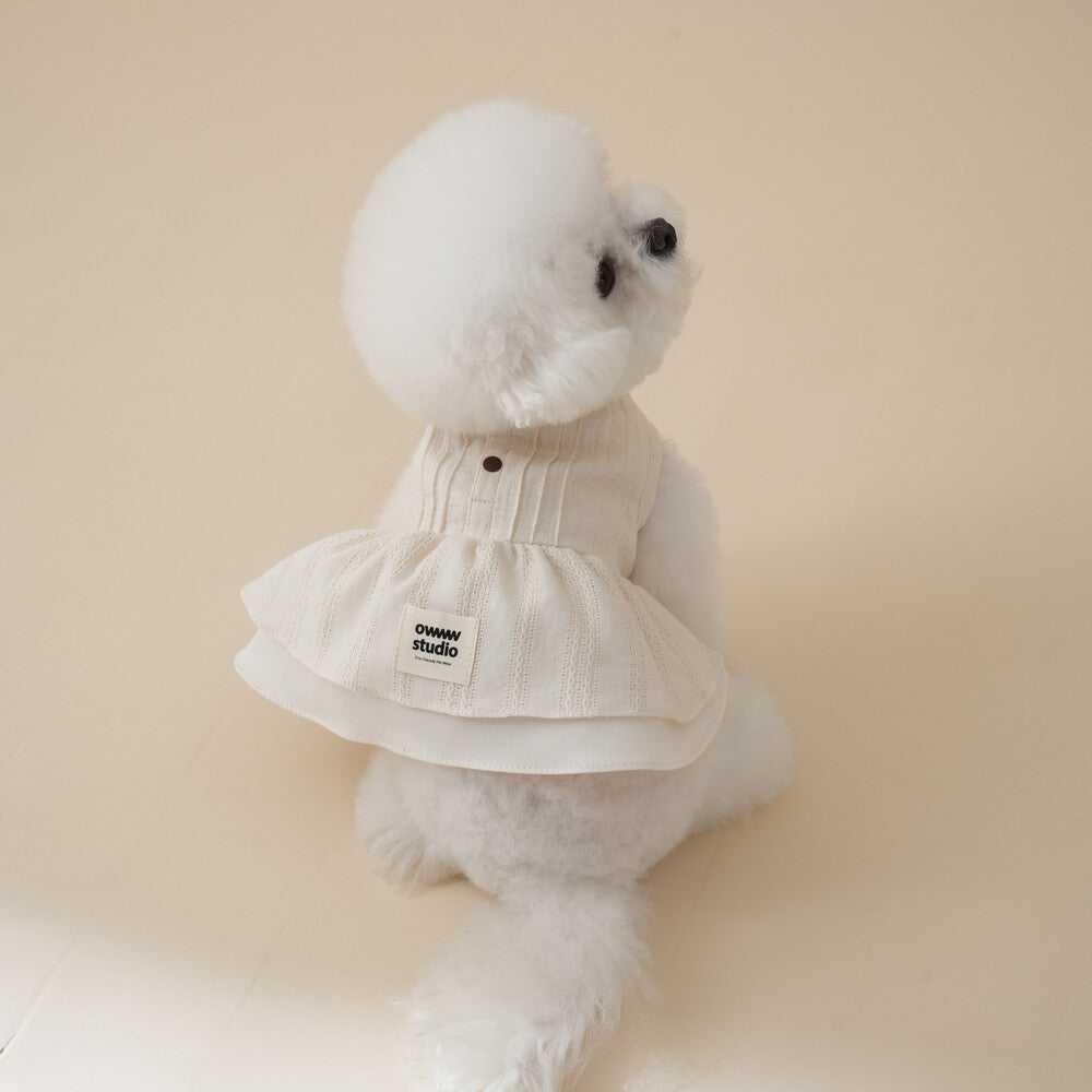 【一部即納】Organic Pintuck Dress