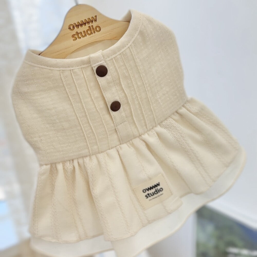 【一部即納】Organic Pintuck Dress