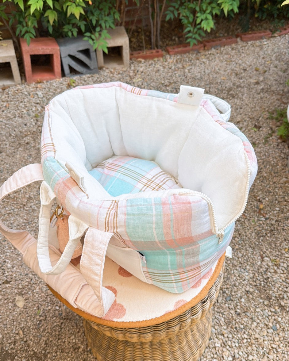 【受注生産】12th linen rorobag｜犬用キャリーバッグ