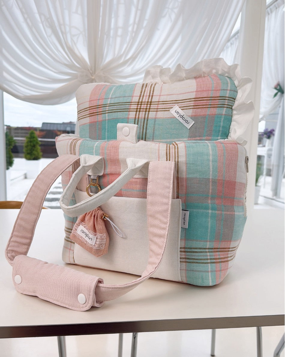 【受注生産】12th linen rorobag｜犬用キャリーバッグ
