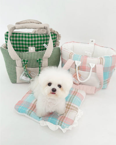 【受注生産】12th linen rorobag｜犬用キャリーバッグ