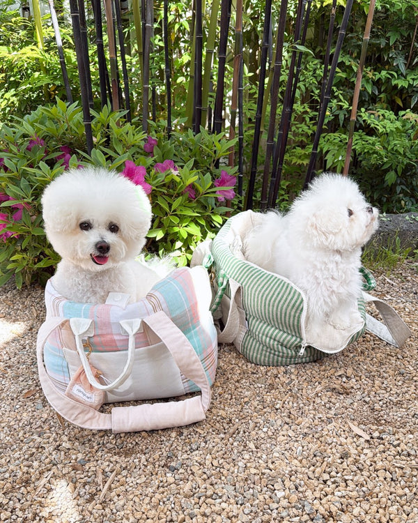 【受注生産】12th linen rorobag｜犬用キャリーバッグ