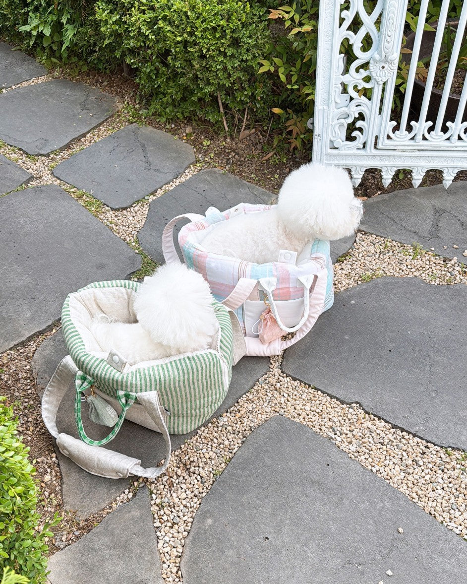 【受注生産】12th linen rorobag｜犬用キャリーバッグ