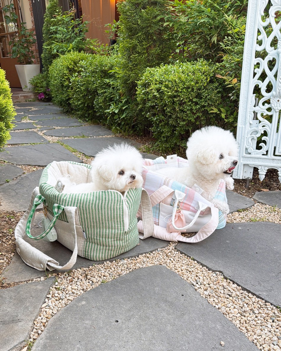 【受注生産】12th linen rorobag｜犬用キャリーバッグ